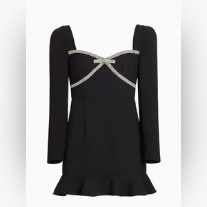 Self-Portrait bow-detail mini dress size 10 in pristine condition